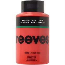 REEVES ACRYLIC ARTIST PAINT 400ml Vermilion